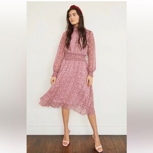 O.P.T Chiffon Midi Dress (Size Small)